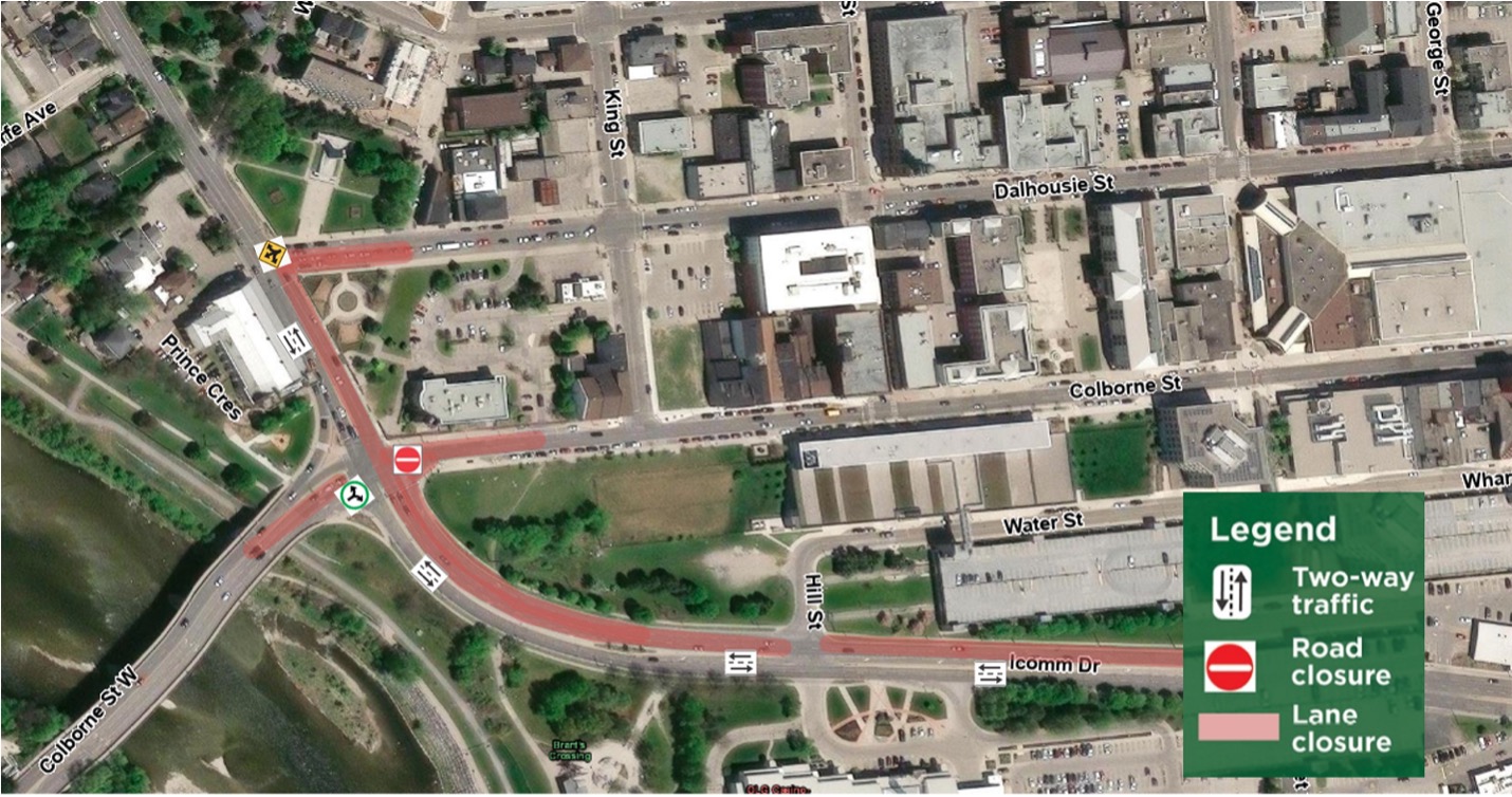 Downtown Revitalization Project weekly update: October 26 to 30, 2026 Map