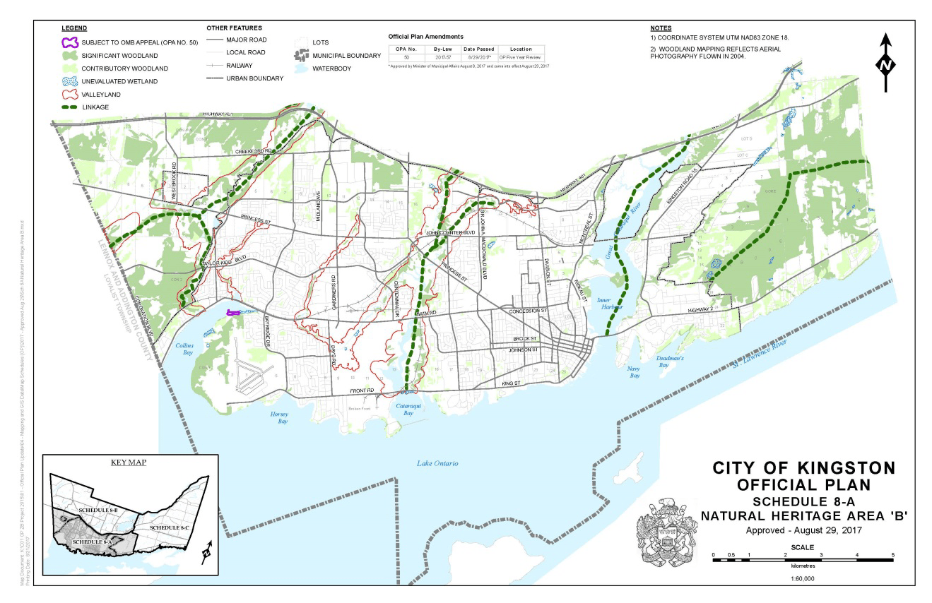 Map of Significant Woodlands - Schedule 8A - Natural Heritage Area B