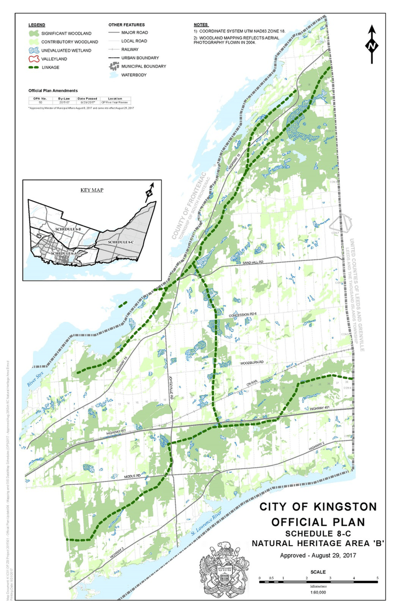 Map of Significant Woodlands - Schedule 8C - Natural Heritage Area B
